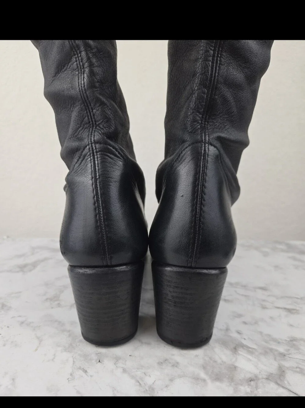 Stuart Weitzman Black Leather Boots
